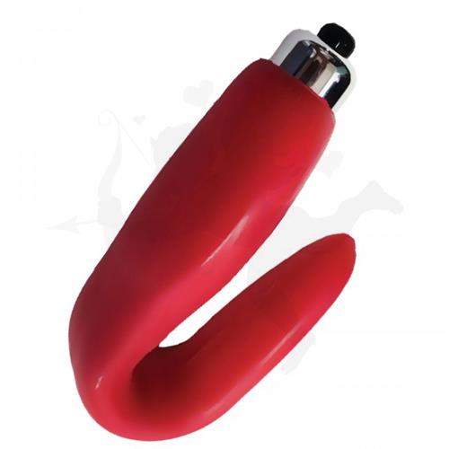 Vibrador para utilizar en pareja colo rojo