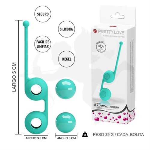 Bolitas chinas kegel de silicona celetes